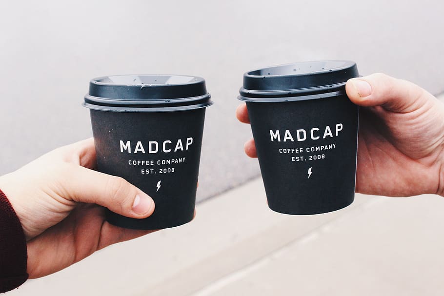 cup, coffee, restaurant, caffeine, black, people, man, human hand HD wallpaper