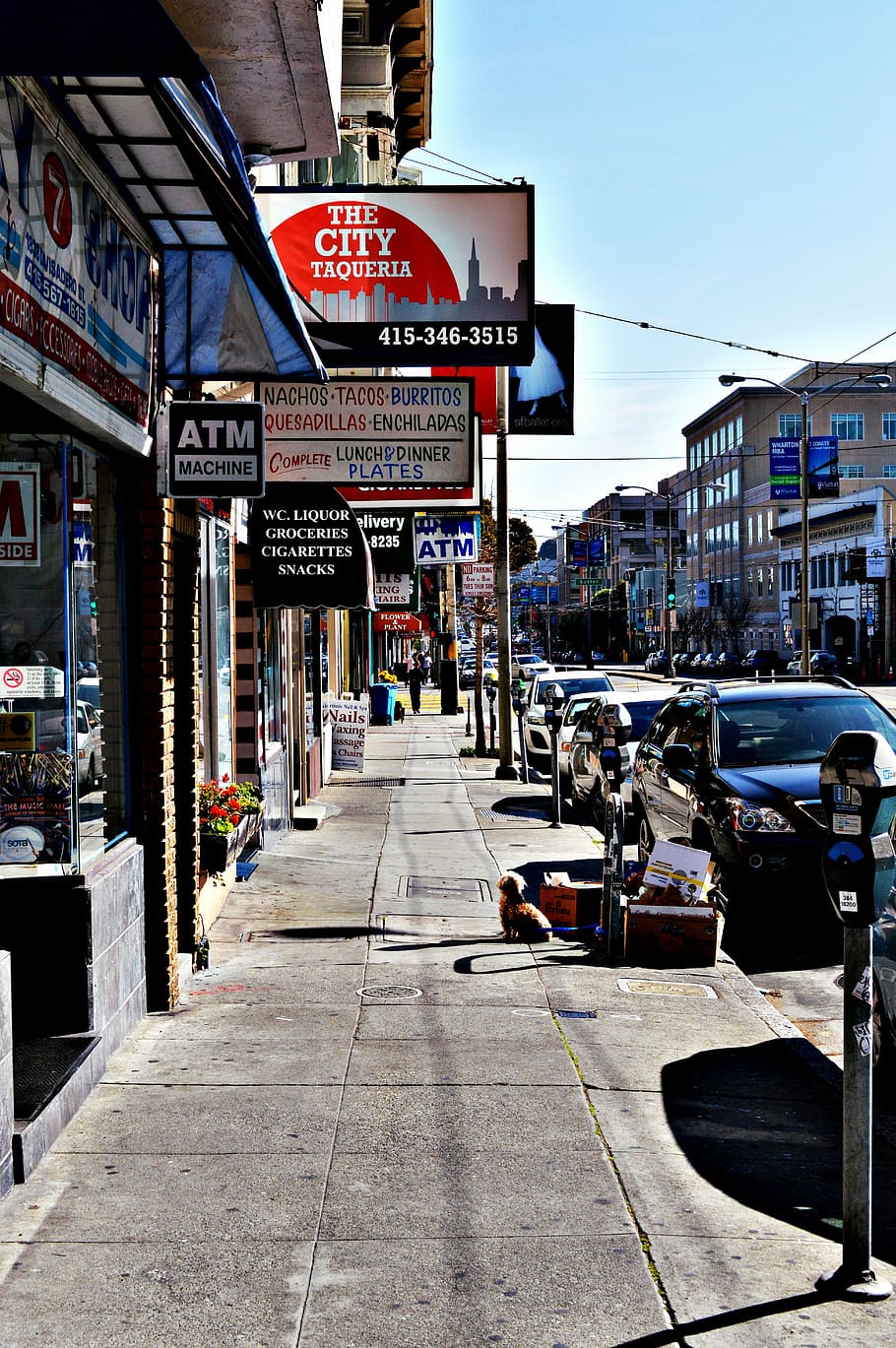 street, city, urban, road, business, scene, travel, walk, district HD wallpaper