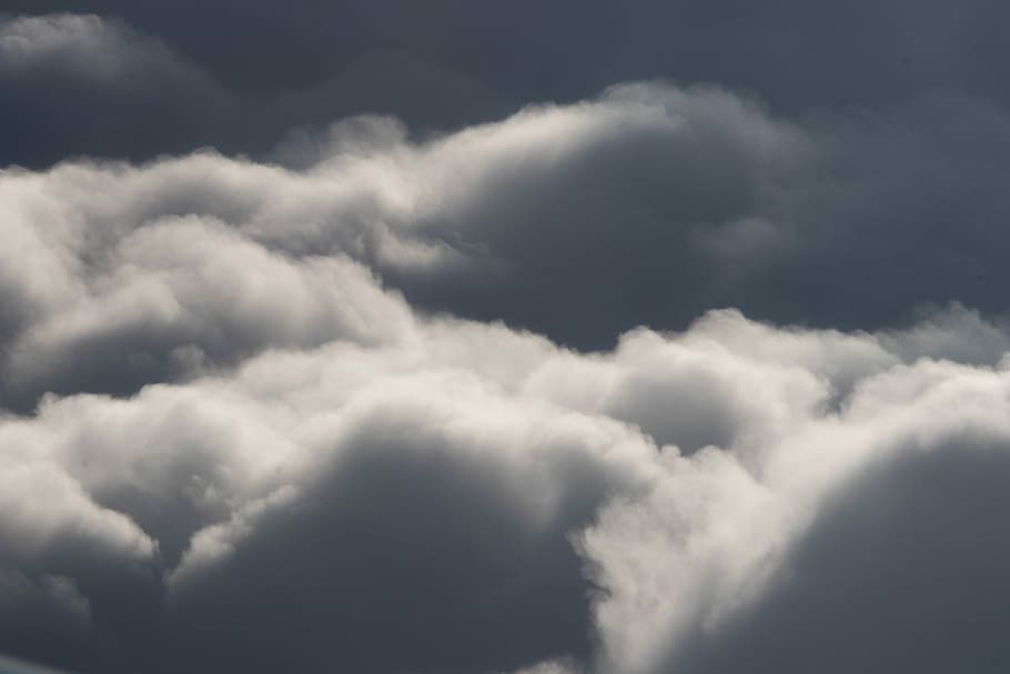 stratus clouds, white clouds at daytime, texture, cloud - sky, HD wallpaper