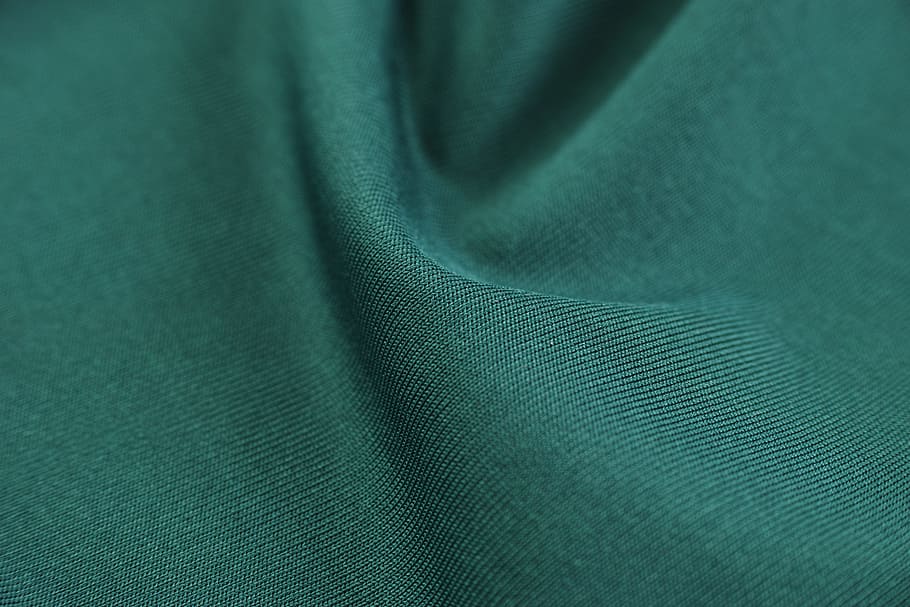 Fabric, Textile, Color Image, green, copy space, detail, macro HD wallpaper