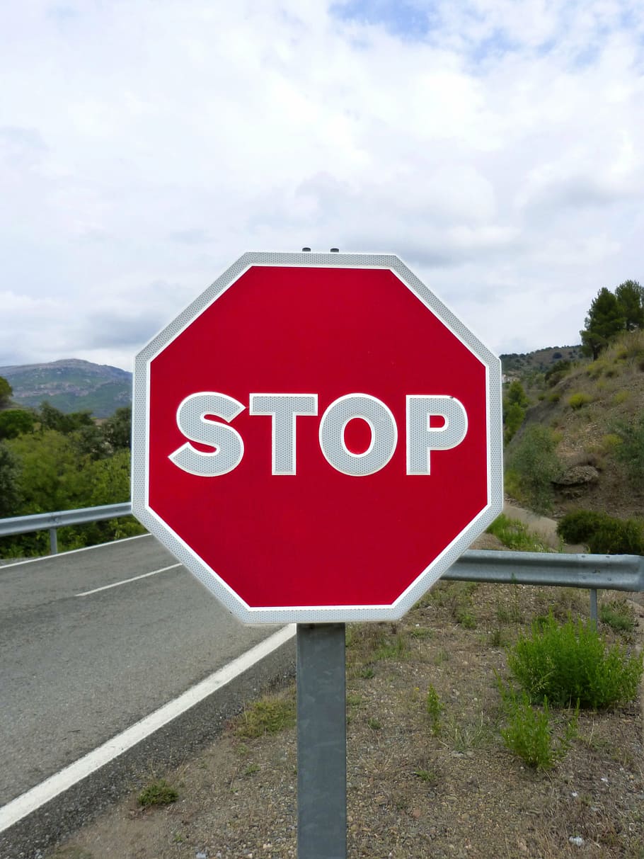 stop, signal, road, traffic, signals, red, communication, road sign