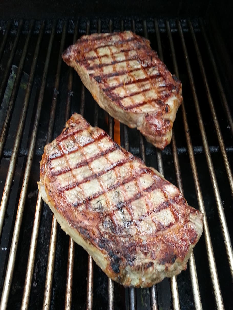 Steak, Grill, Marks, Meat, Beef, Bbq, grill marks, new york strip HD wallpaper