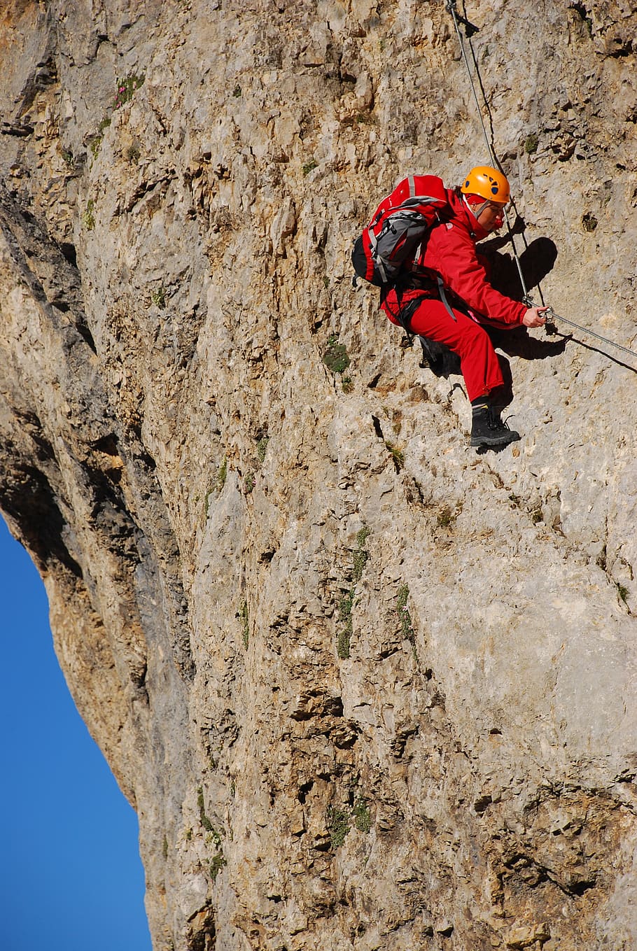 climbing, mountains, rock, rock - object, rock climbing, adventure HD wallpaper