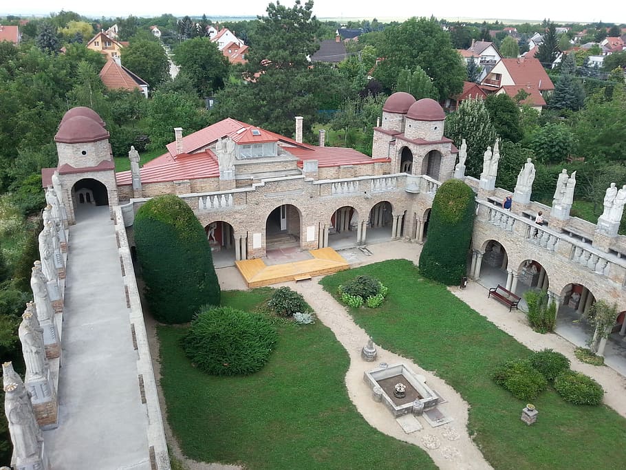 castle, ridge, architecture, built structure, plant, tree, building exterior HD wallpaper