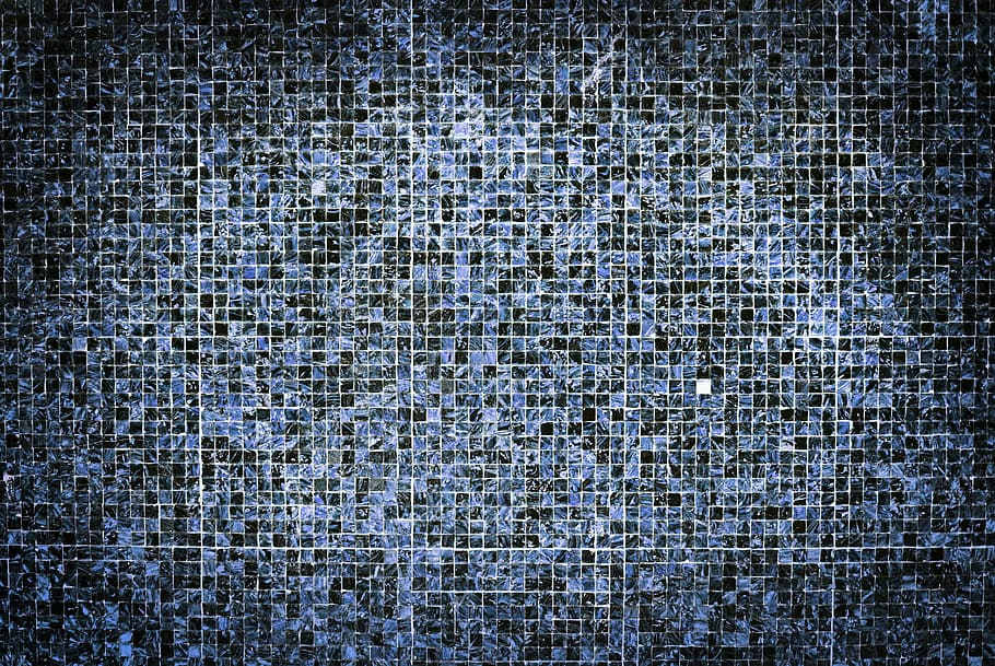untitled, pattern, mosaic, abstract, texture, blue, full frame HD wallpaper