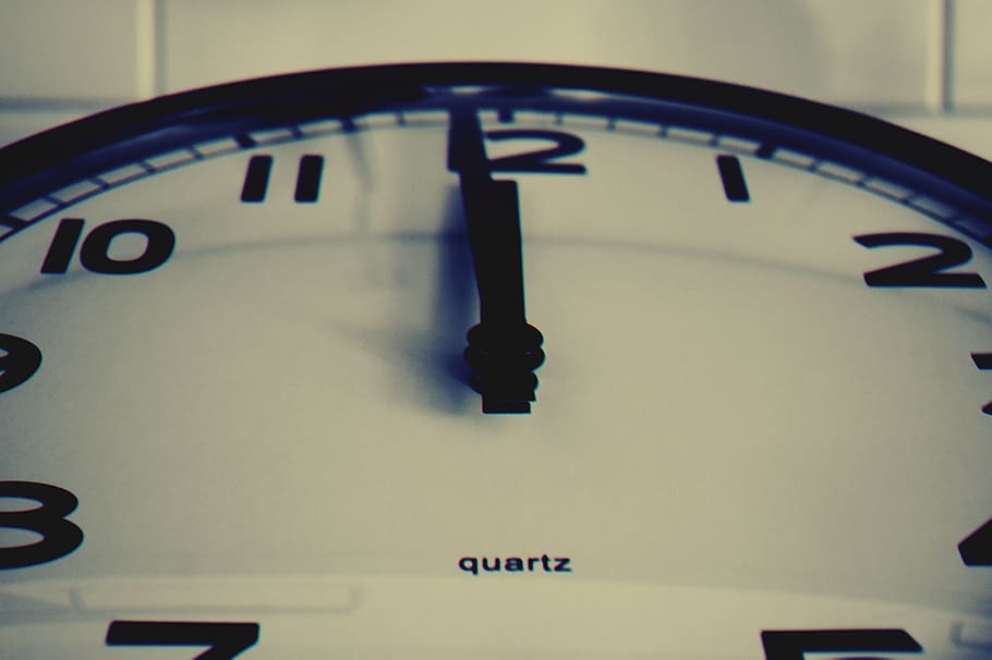 black-and-white, technology, numbers, time, clock, close -up HD wallpaper