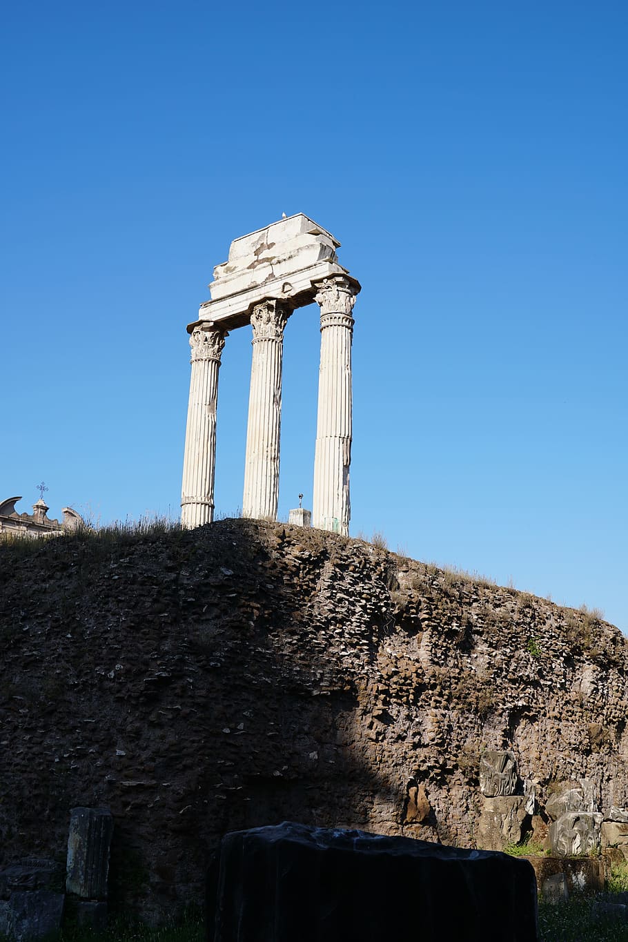 roman, ruins, architecture, sky, built structure, history, the past HD wallpaper