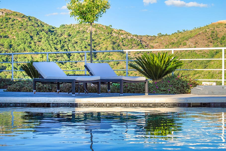Relax, Peaceful, Pool, Rest, Holiday, nature, landscape, relaxation HD wallpaper