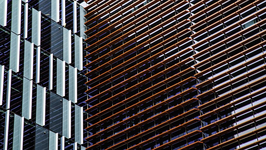 skyscraper building, photo of skyscraper, architecture, pattern HD wallpaper