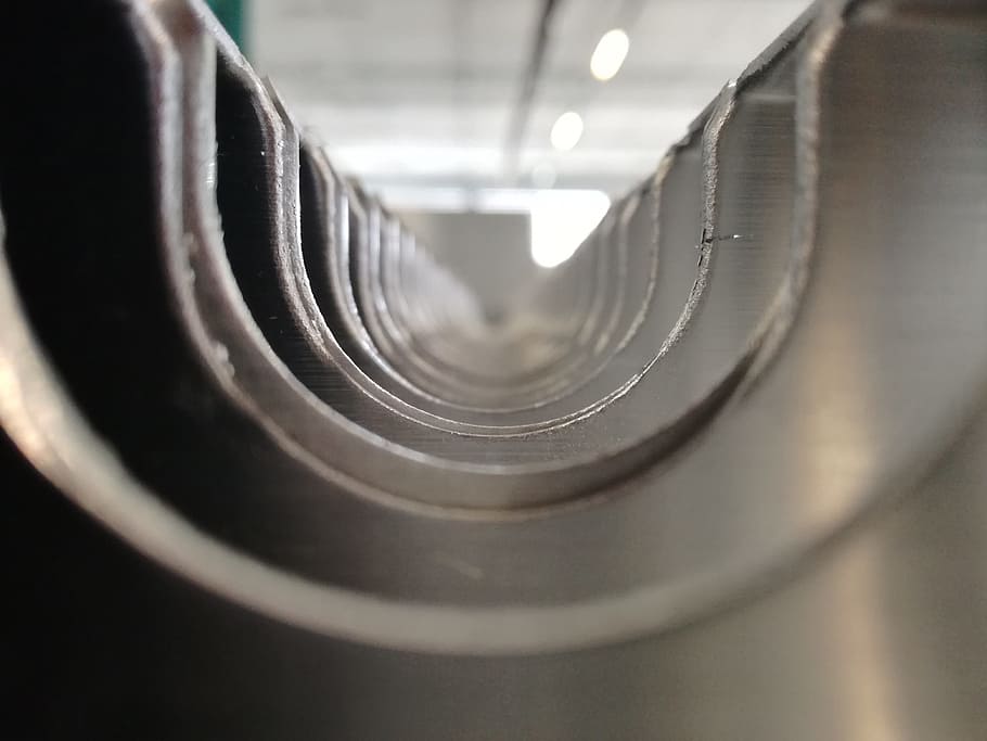 inside, pipe, abstract, barrel, gun, light, metal, pipes, background HD wallpaper