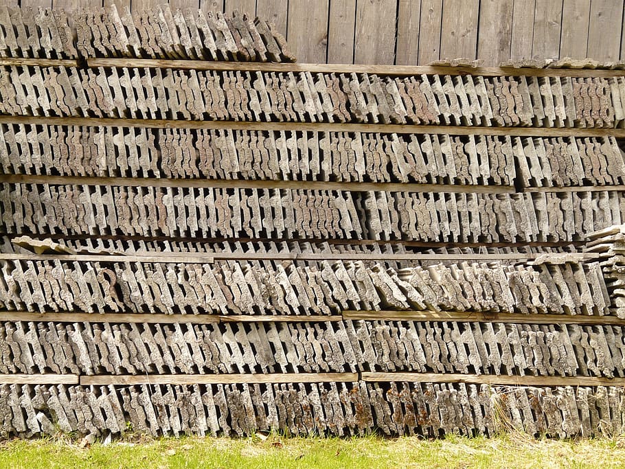 Roofing, Slabs, Stack, Regulation, in row and member, stock HD wallpaper