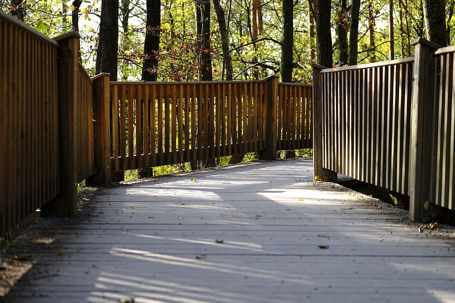 bridge, away, web, railing, crash, fall protection, wood, leadership HD wallpaper