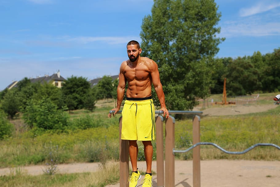 man excising outdoors, Work Out, Sport, Healthy, Training, person HD wallpaper