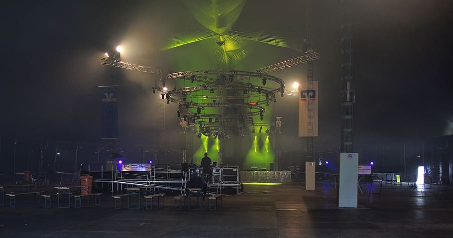 event, light, stage, night, illuminated, built structure, architecture HD wallpaper