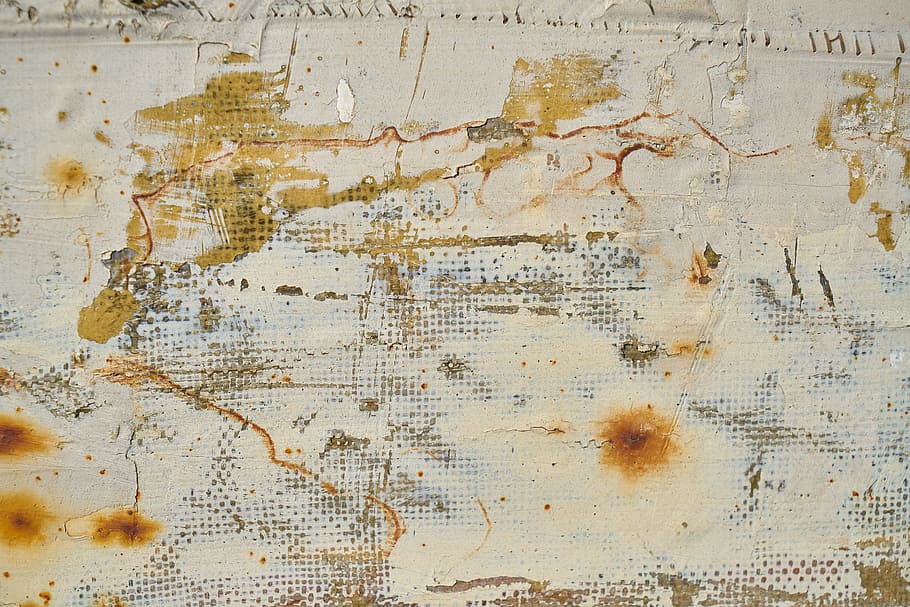 wall, painted, rusty, old, semin, wood, wood-fibre boards, old wall HD wallpaper