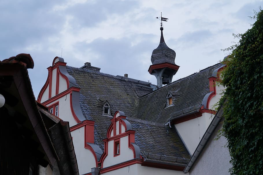roofs, building, town hall, built structure, architecture, building exterior HD wallpaper