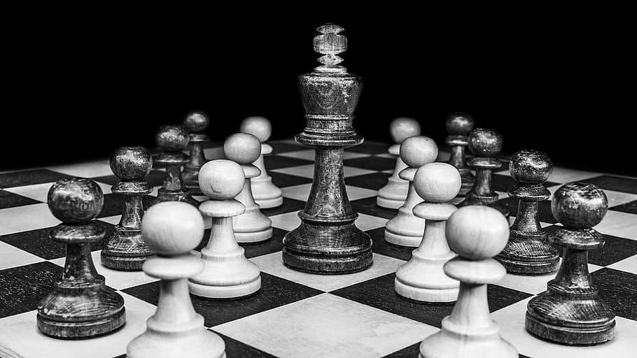 Black and White Chess Board Pieces Android and iPhone Wallpaper Background  and Lockscreen…
