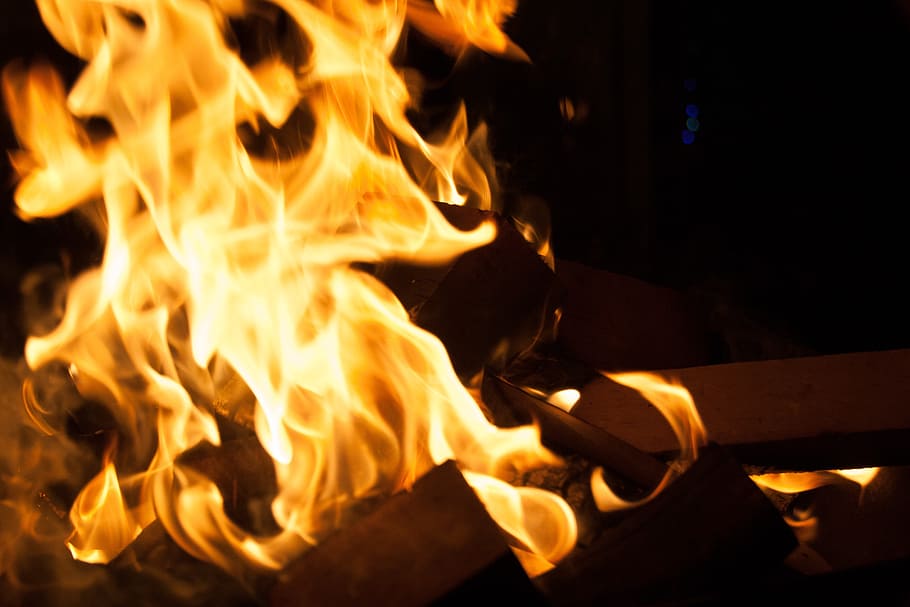 fire, bonfire, camping, tue, fire - Natural Phenomenon, flame HD wallpaper
