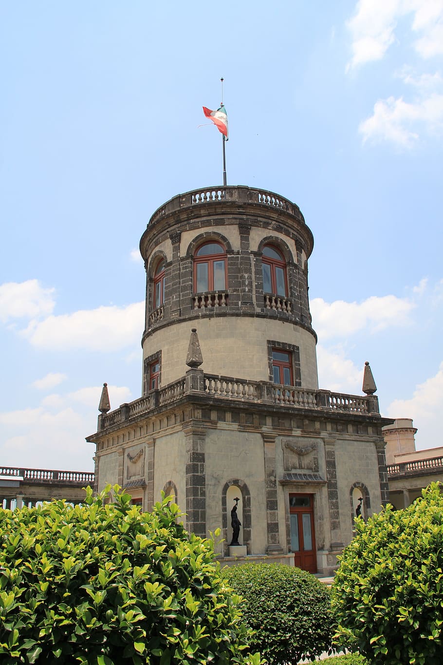 Castle, Chapultepec, Park, Trees, Family, family outing, architecture HD wallpaper