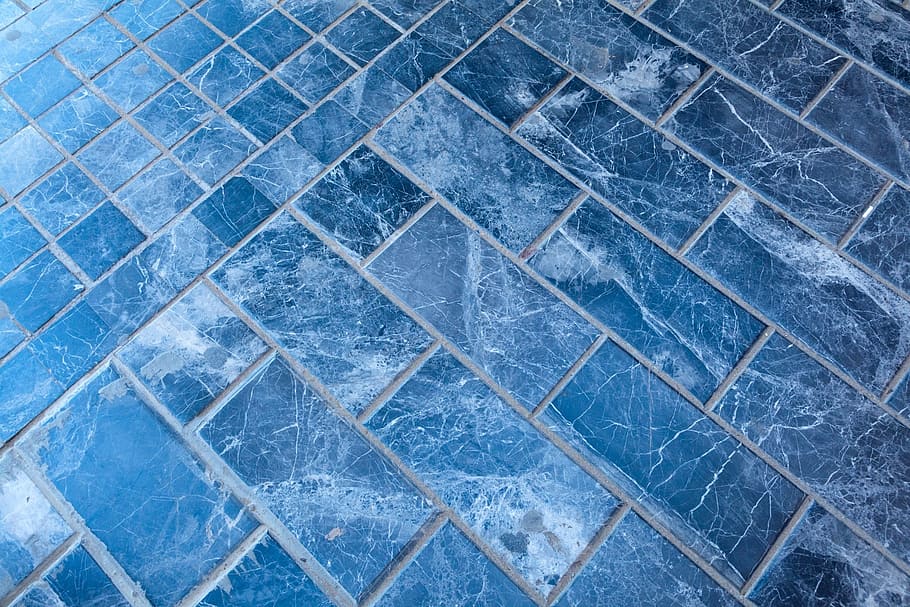 teal flooring tiles, stone, background, texture, surface, pattern HD wallpaper