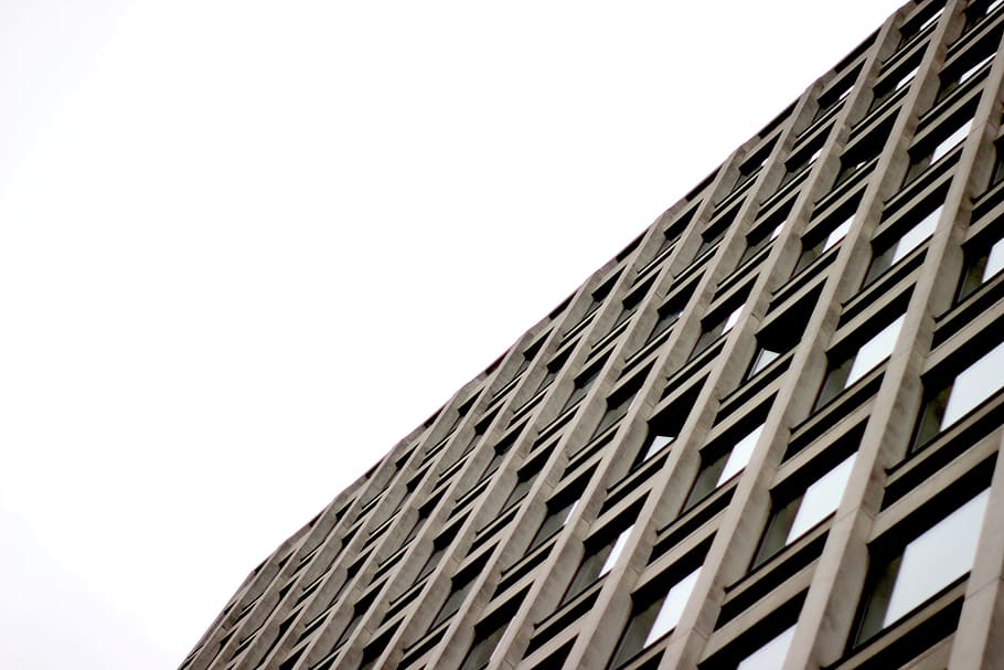 architecture, block, sadness, sober, copy space, sky, clear sky HD wallpaper