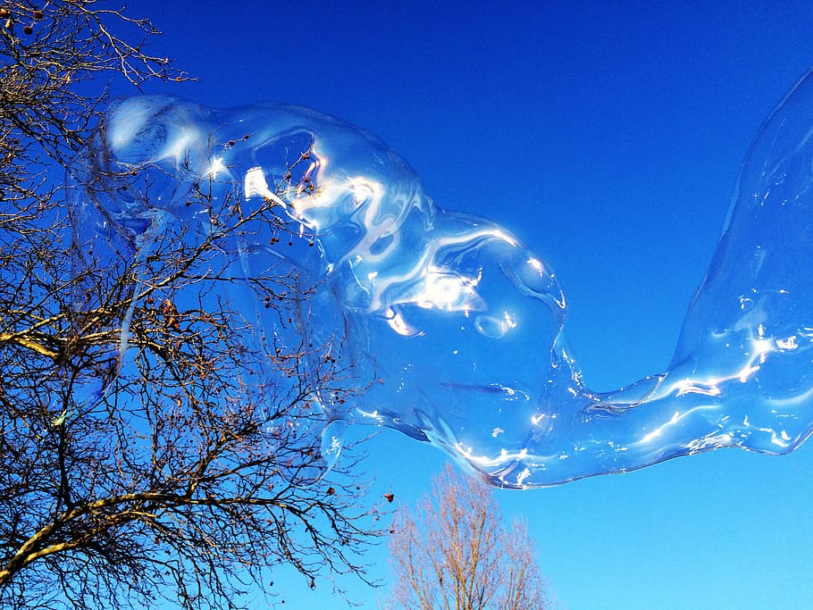 soap bubble, huge, colorful, large, wabbelig, iridescent, soapy water HD wallpaper