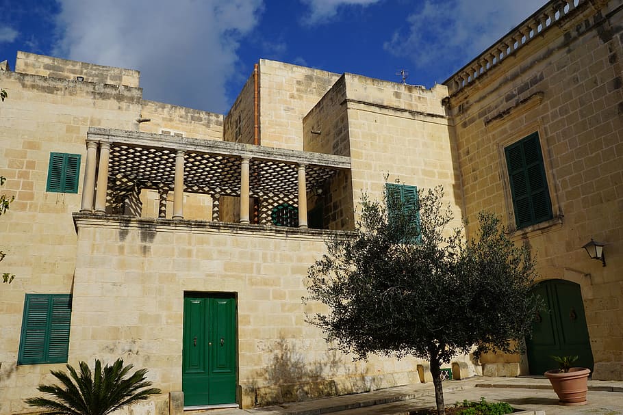 Window, Wall, Balcony, Malta, Home, mdina, mediterranean, building HD wallpaper