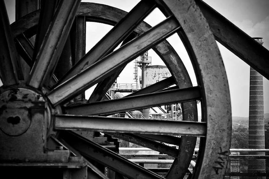 architecture, steel mill, factory building, old, industry, industrial architecture