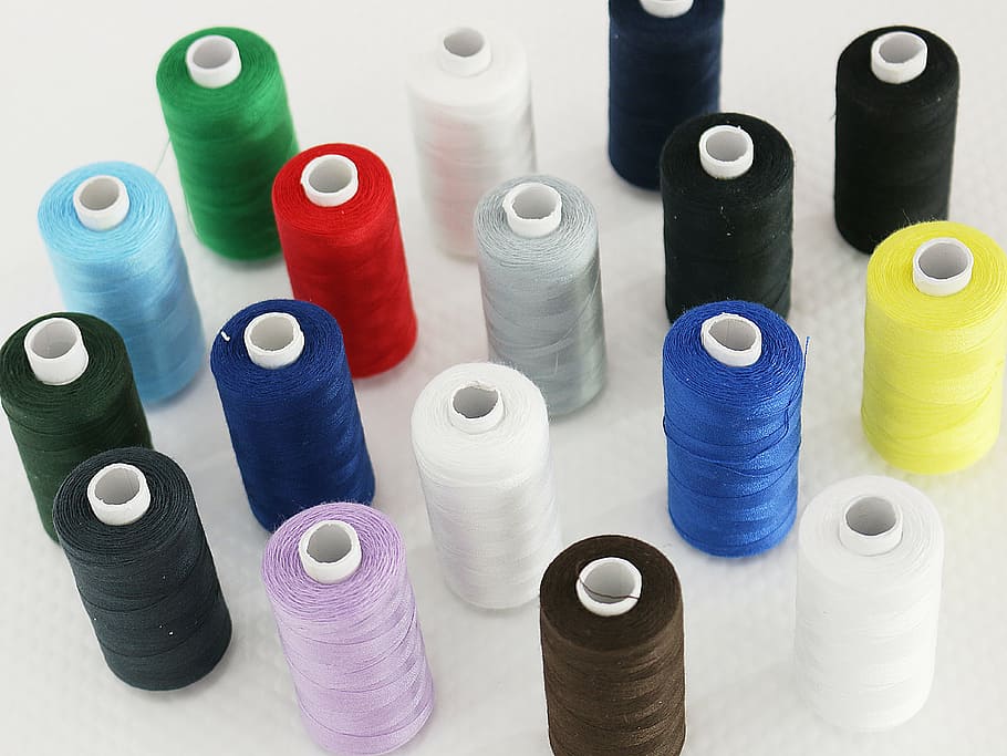 assorted-color thread lot, sewing thread, couture, colors, multicolor HD wallpaper