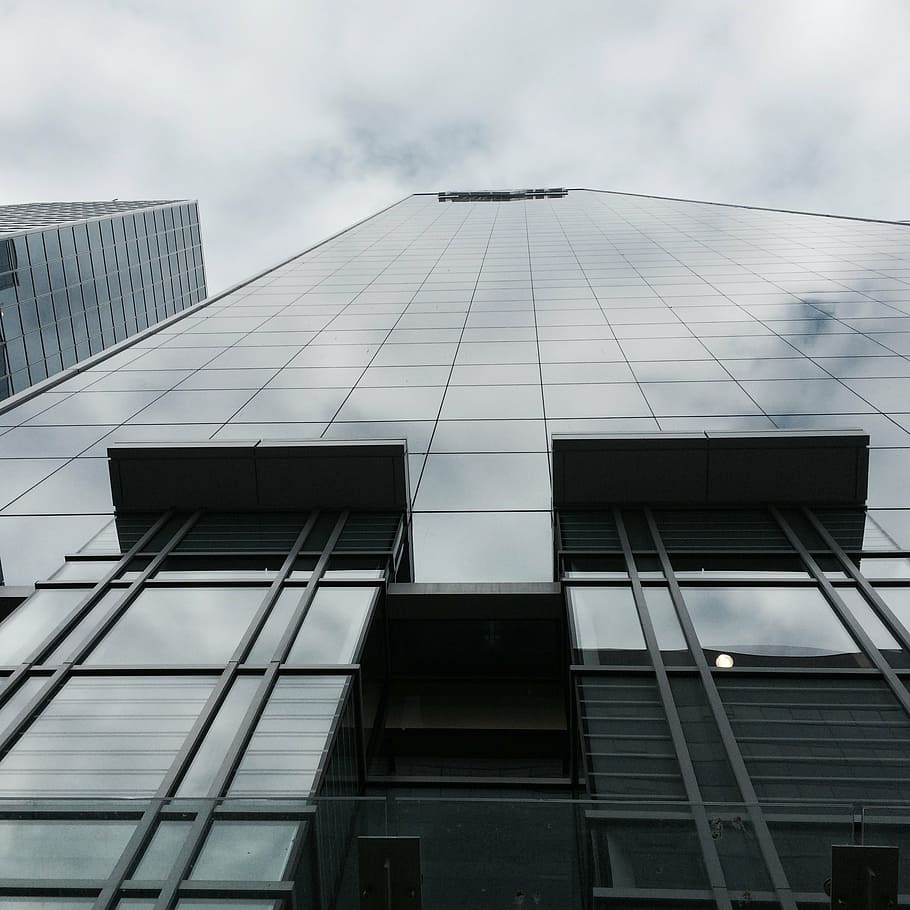 building, perspective, architecture, urban, office, exterior HD wallpaper