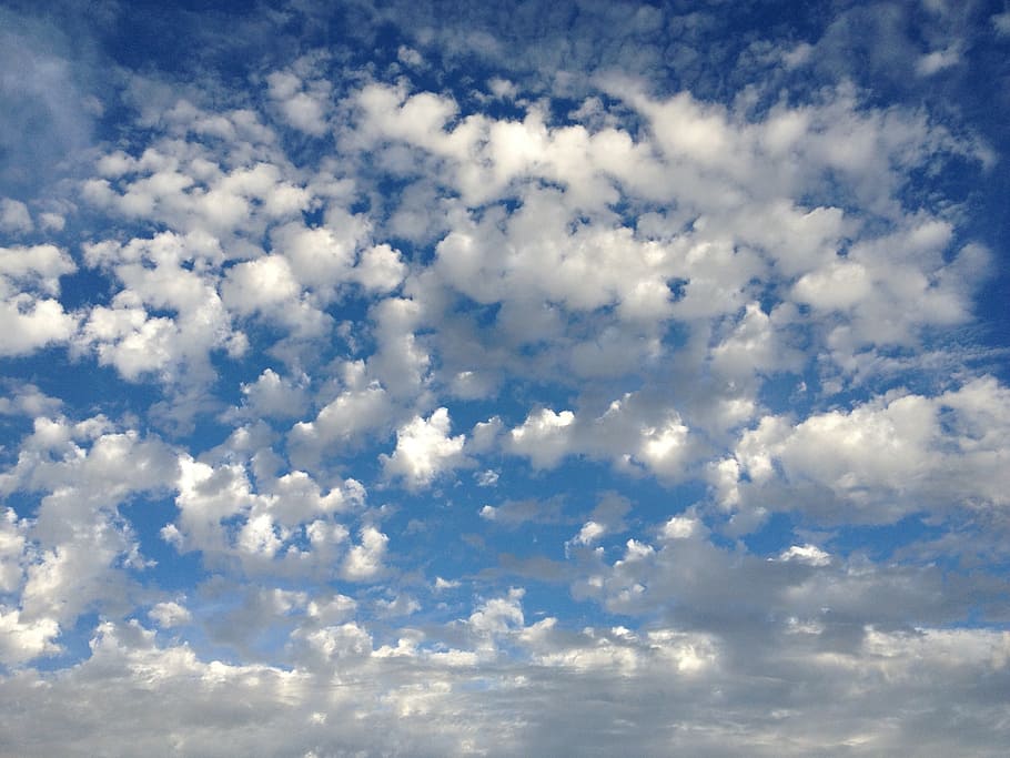 sky with clouds, cloudscape, blue, light, cloudy, day, bright, HD wallpaper