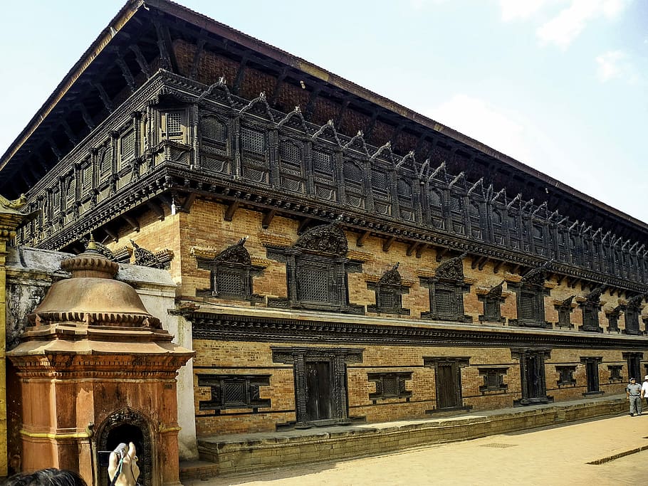 Bhaktapur palais in Kathmandu, Nepal, building, photos, public domain