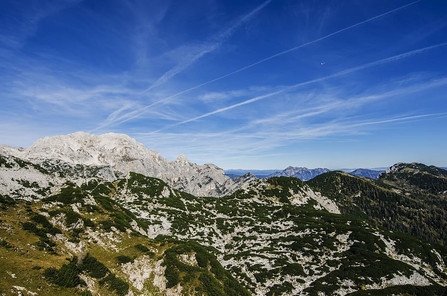 landscape, mountain, clear, view, range, massive, granite, peak HD wallpaper
