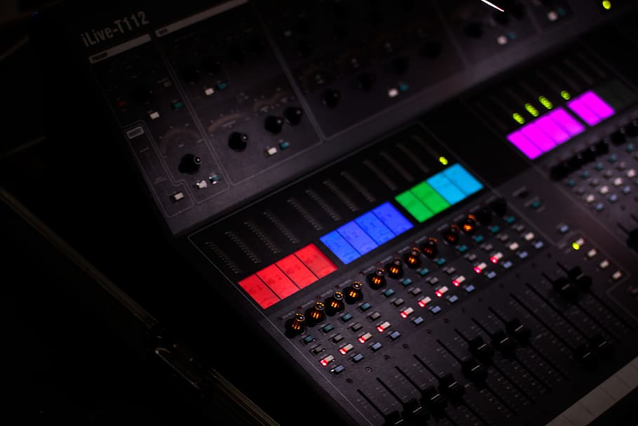 sound, mixer, electronic, technology, audio, equipment, panel, HD wallpaper