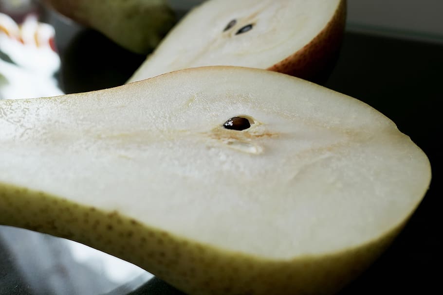 pear, fruit, bio, late summer, green yellow, delicious, ripe HD wallpaper