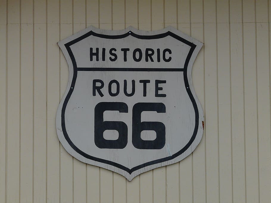 Route 66, Shield, Plaque, Roads, highway, mother road, america's mainstreet, HD wallpaper