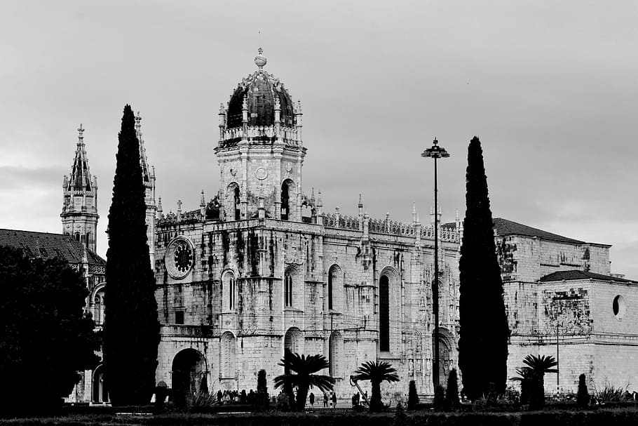 monastery, lisbon, portugal, architecture, church, europe, portuguese, HD wallpaper