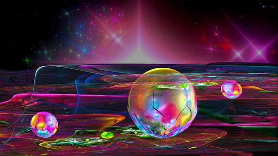 3D artwork illustration, fractal, digital art, computer graphics HD wallpaper