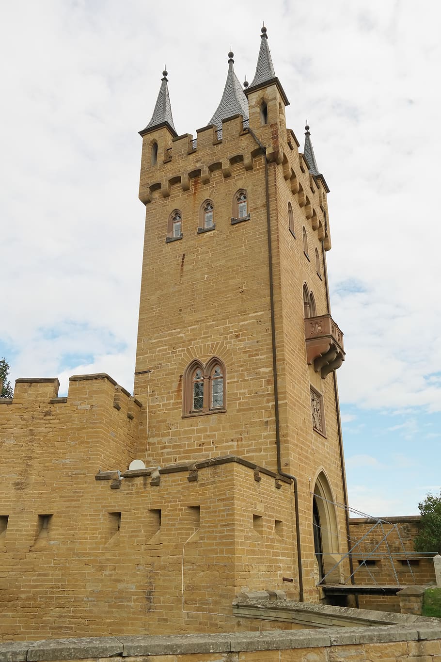 Gate Tower, Tower, Castle, Fortress, courtyard, hohenzollern, HD wallpaper