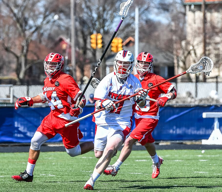 competition, man, lacrosse, sport, playing, headwear, helmet HD wallpaper