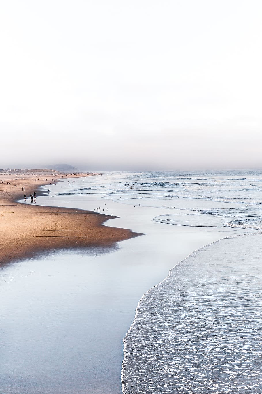 sea, ocean, nature, waves, adventure, travel, sky, clouds, sand HD wallpaper