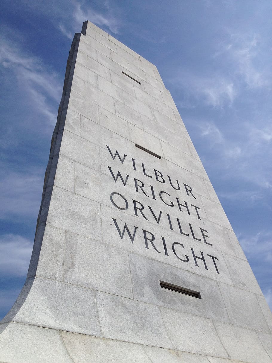 wright brothers, monument, memorial, wilbur, orville, aviation, HD wallpaper