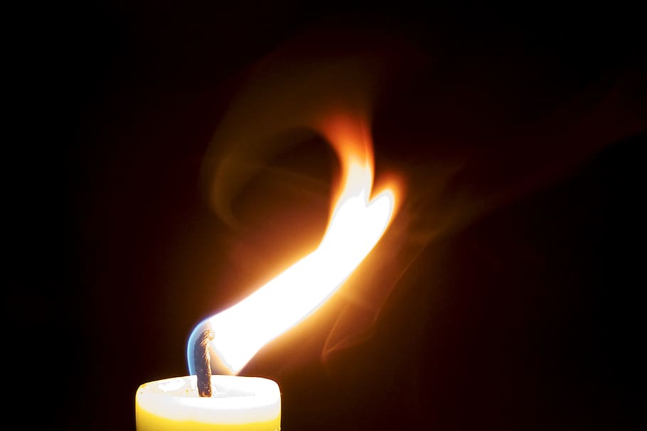 yellow candle, flame, burn, light, wick, cozy, hot, wax, candlelight HD wallpaper