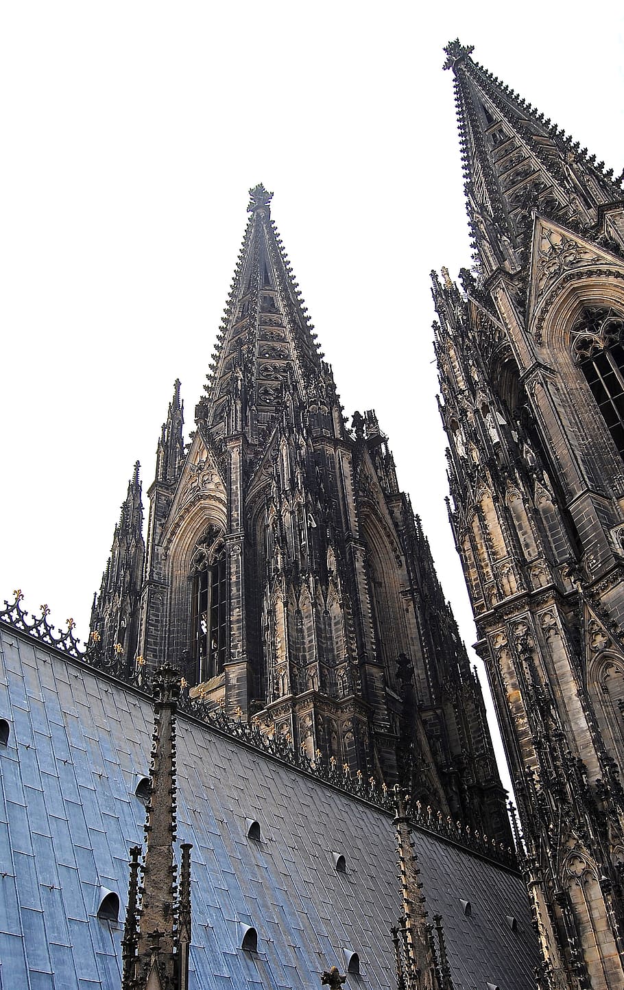 Double Tower, Towers, Bell Tower, Gothic, cologne, dom, side window