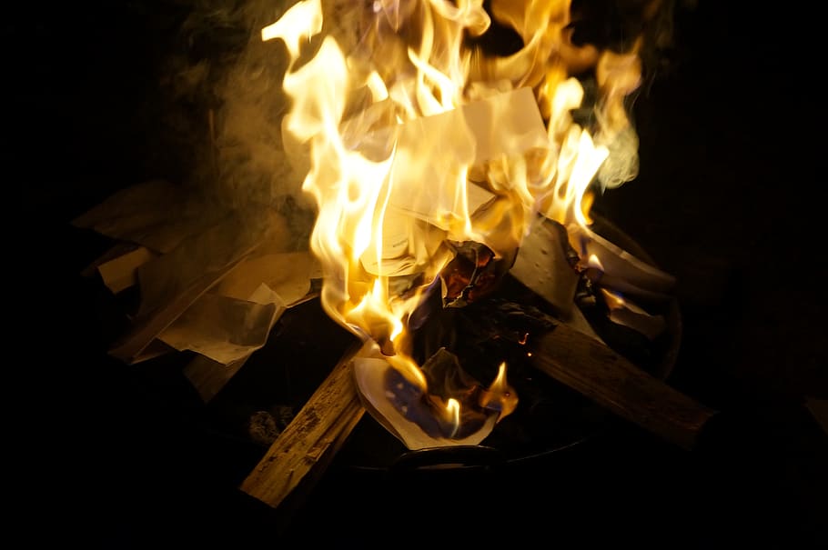 fire, nature, wild, camp, flame, burning, fire - natural phenomenon HD wallpaper