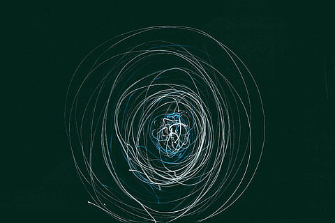 photo of steel wool against black background, Tunnel., pattern HD wallpaper