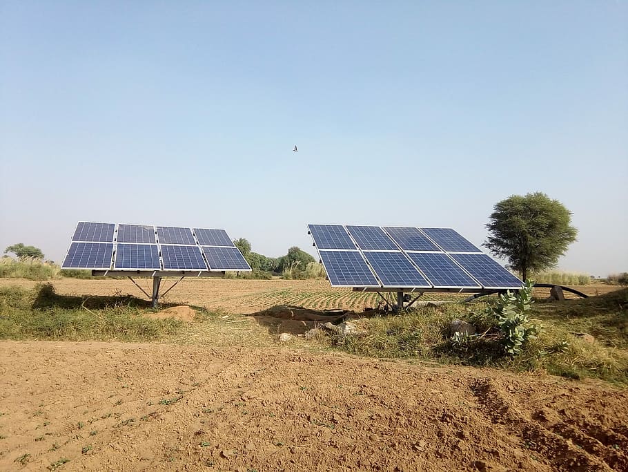 16 solar panels on field at daytime, Solar Power, Energy, alternative