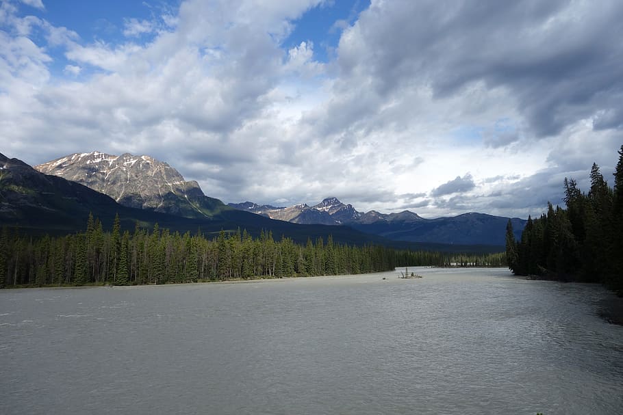 landscape, river, water, wide, bank, nature, landscape water HD wallpaper