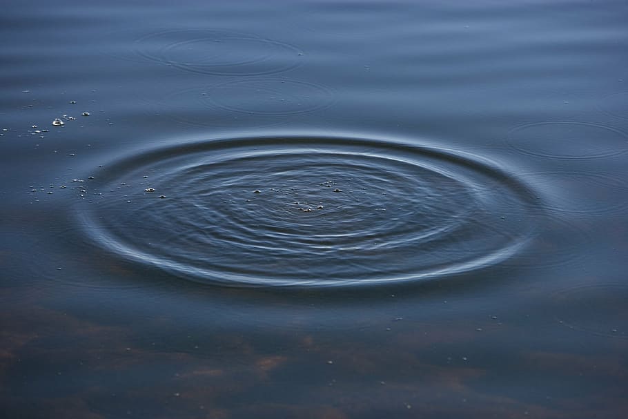 blue water, ripples, bubbles, macro, pattern, wet, nature, splash HD wallpaper