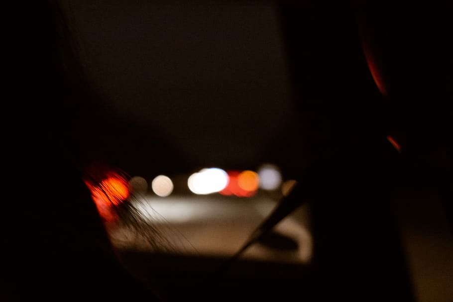 bokeh light, lights, night, red, illuminated, car, motor vehicle HD wallpaper